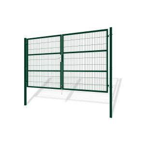 Portão giratório de malha verde razo 3m alt.180cm
