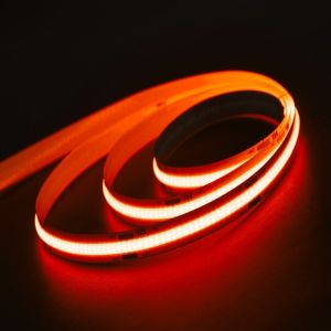 Tira LED cob 24v 12w/m, 1600 LEDs, luz branco 3000k, 6750 lm, 8mm