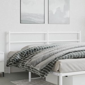 Cabeceira de cama 180 cm metal branco ptob5010