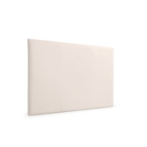 Cabeceira estofada neus pele sintética 145x120x5 cm - bege - moonia