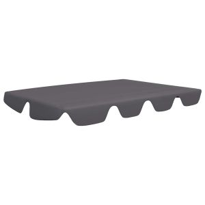 Toldo suplente p/ baloiço de jardim 150/130x105/70 cm antracite