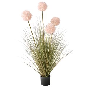 Planta artificial snowball bush 120 cm rosa