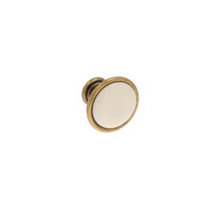 Puxadores para móveis, zamac e porcel, com 34 mm de diâmetro lote  25