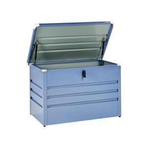 Caixa de arrumação cebrosa 100 cm 62 cm metal azul