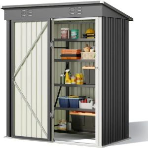 Abrigo de jardim - bealife - bealife 162x94x182 cm - aço galvanizado - port