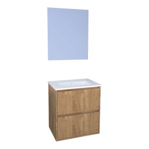 Ondee - móvel de casa de banho belis - espelho de suspensão - 60cm -madeira