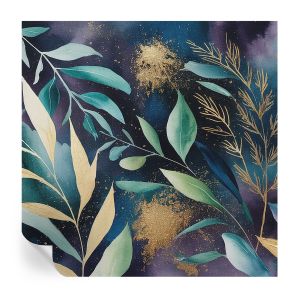 Papel de parede vinílico folhas botânicas 250x250 tulup