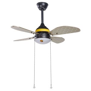 Ventilador de teto com luz dolores LED amarelo