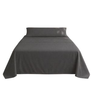 Jogo de lençóis cinza scuro cama de 180cm 144 fios donegal collections