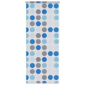 vidaXL persiana enrollable de ducha círculos 80x240 cm