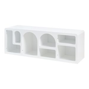 Mobilário para tv - helloshop26 - vågå - 140 x 40 x 48 cm - branco - 7 comp