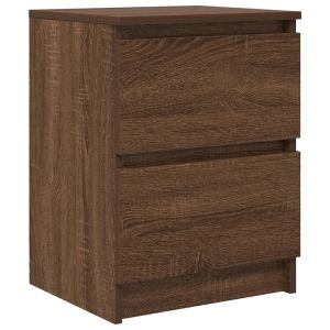 Móvel de tv - helloshop26 - 40 x 35 x 54 cm - 2 gavetas - madeira de engenh