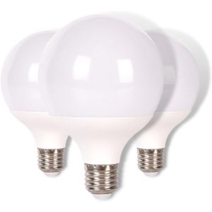 Pacote 3x lâmpadas LED globo, g95 E27, 15w 1700 lm, luz neutra 4200k