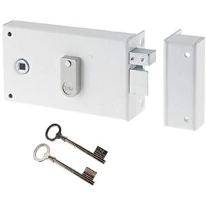 Fechadura de seguidor horizontal de superfície - yale - yah37d - branco - 2