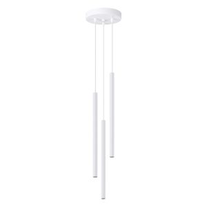 Lámpara coLGante arche 3 blanco acero 20x120x20cm