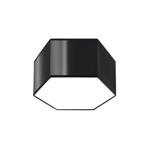 Lámpara de techo sunde 2 negro cloruro de polivinilo 30.5x15.5x26.5cm