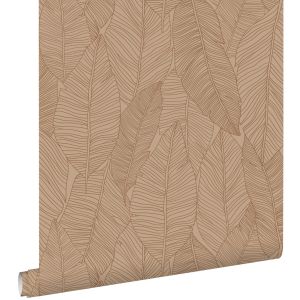 Estahome papel de parede folhas desenhadas a caneta 53 cm x 10.05 m 139353