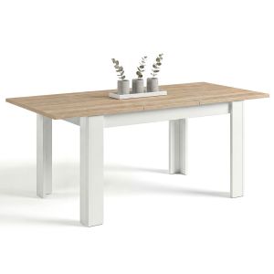 Mesa de jantar extensível 140-190x90 cm sira