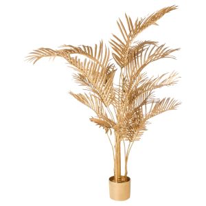 Planta artificial areca palm 160 cm dourado