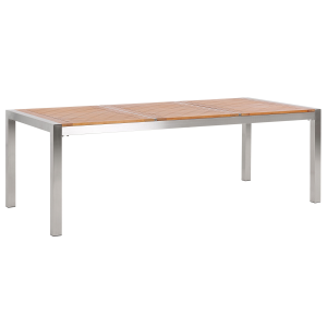 Mesa de jantar madeira de eucalipto castanho grosseto
