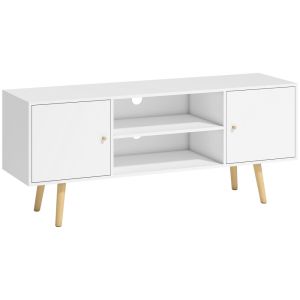 Móvel de tv 120x34x50 cm color blanco Homcom
