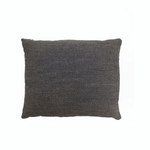 Almofada 50x40 em tecido preto, cor natural