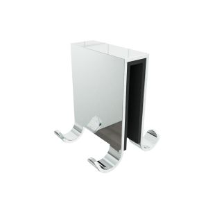 Gancho de toalha 47x18x51mm para tela de chuveiro, cabe em vidro de 8-10mm