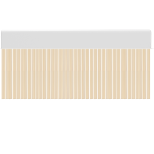 Porta PVC cortina onda mel / 90 x 210