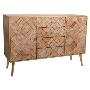 Aparador de madeira marrom 120x40,5x81