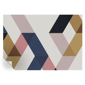 Papel de parede adesivo losangos coloridos 208x146 tulup