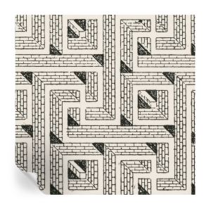 Papel de parede autocolante labirinto de tijolos 250x250 tulup