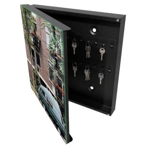 Caixa para chaves decorativa 30x30x5, abertura à esquerda tulup