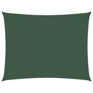 vidaXL toldo de vela rectangular de tela oxford verde oscuro 5x7 m