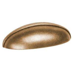Puxador de copo 64mm bronze antigo, lote de 24