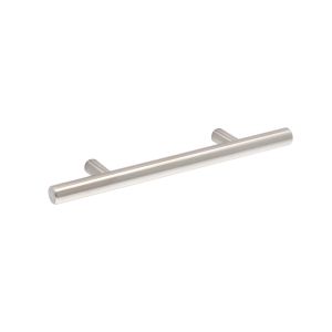 Puxador para mobiliário, aço inox, com dist entre furos 96 mm