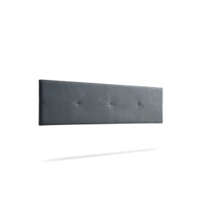 Cabeceira estofada napoli aqualine 210x50x5 cm - cinza escuro - moonia