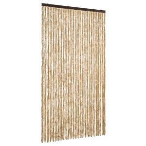 Cortina anti-insetos 118x220 cm chenille bege