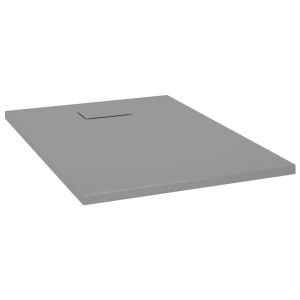 Base de chuveiro vidaxl smc cinza 100x70 cm