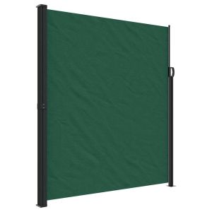 Toldo lateral retrátil 220x300 cm verde-escuro