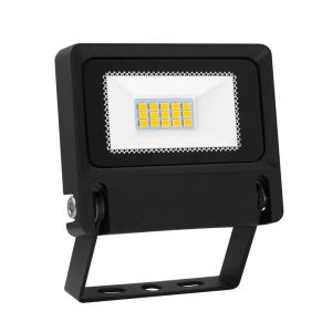 Michelle 10w 3000k holofote LED negro outdoor - aric
