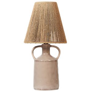 Candeeiro de mesa larissos cerâmica taupe