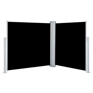 Toldo lateral retrátil 100x600 cm preto