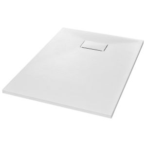 Base de chuveiro vidaxl smc branca 100x70 cm