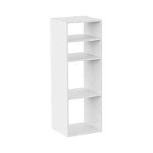 Unidade de prateleiras spacequb de 4 níveis 34,5 x 32 x 100,5 cm, 7house