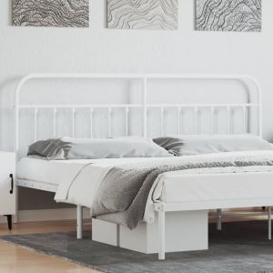 Cabeceira de cama 193 cm metal branco ptob6068