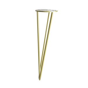 Rei | pé cônico de metal para mesa baixa 40 cm | 100 x 100 x 400 mm | aço