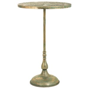 Mesa lateral de metal azul 45x45x69,5