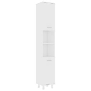 Armário de casa de banho derivados de madeira branco