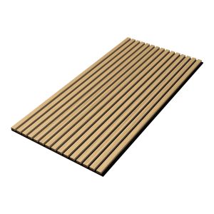 Set 16 painéis acústicos 3d vang mdf 120x60x2 cm (11,52 m²) carvalho escuro