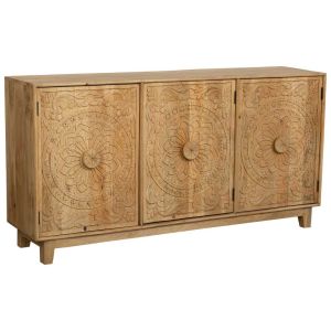Aparador de madeira marrom 175x43x90